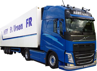 Aeby Transport Fribourg camion train routier transport refrigéré Kühltransport